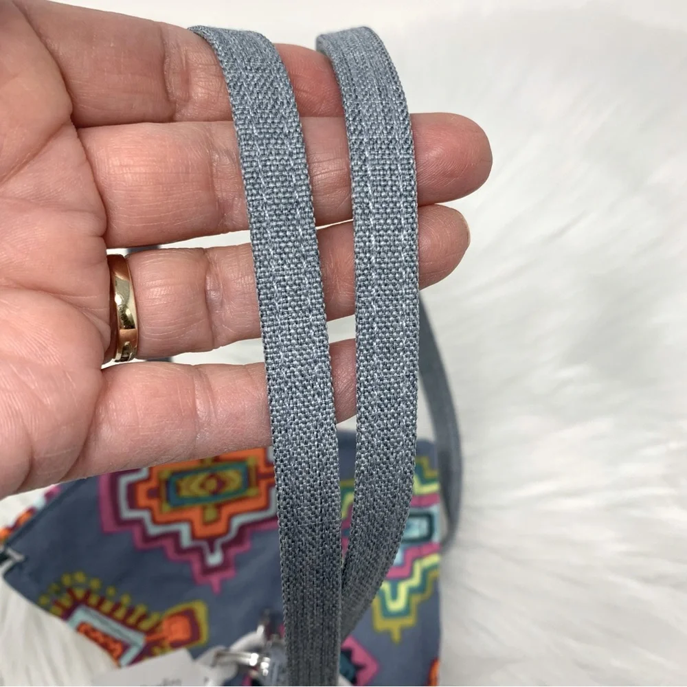 NWT Vera Bradley Face Mask on a Lanyard Painted Medallions Mask/Zen Gray Lanyard